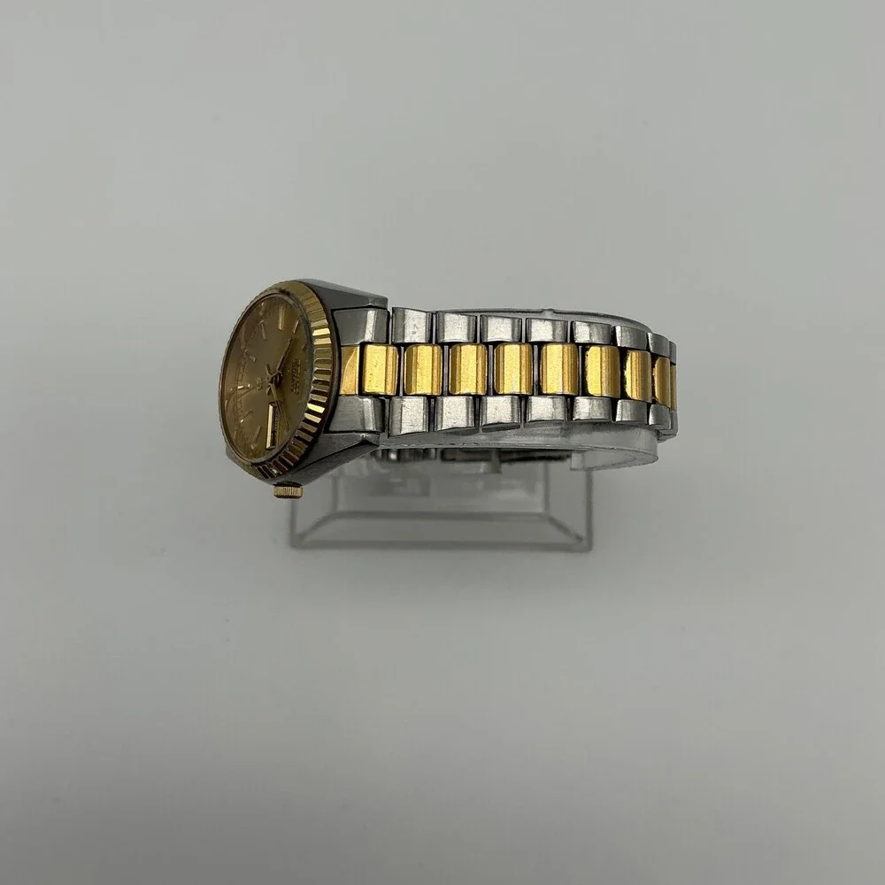 Vintage Seiko Quartz 8223-0060 Womens Watch 24mm Two Tone New Battery 6.5